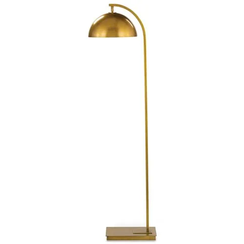 Otto Floor Lamp - Natural Brass - Regina Andrew