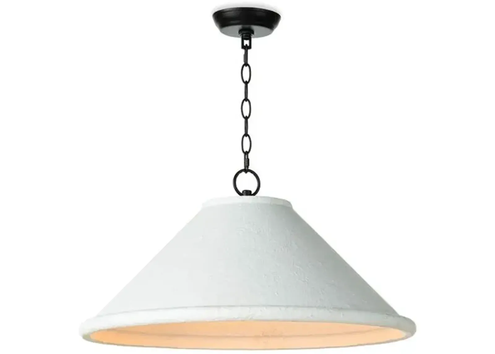 Billie Concrete Pendant - White - Regina Andrew