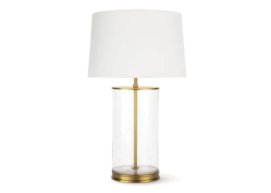 Southern Living Magelian Brass Table Lamp - Brass - Regina Andrew