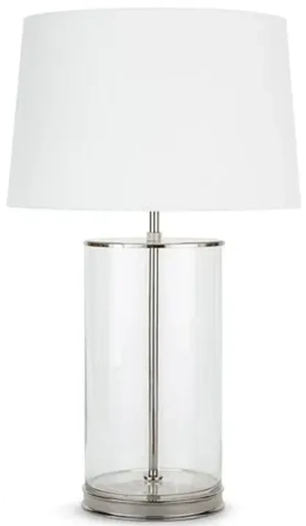 Coastal Living Magelian Glass Table Lamp - Polished Nickel - Regina Andrew