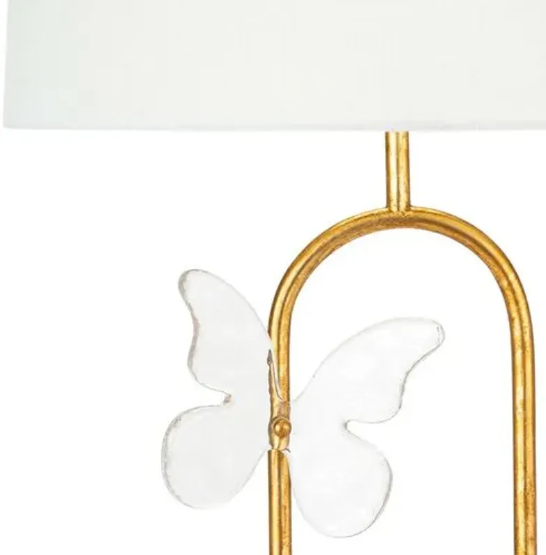 Monarch Oval Table Lamp - Gold Leaf - Regina Andrew