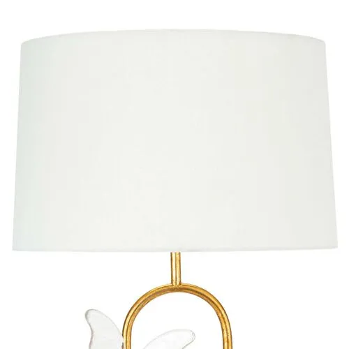 Monarch Oval Table Lamp - Gold Leaf - Regina Andrew