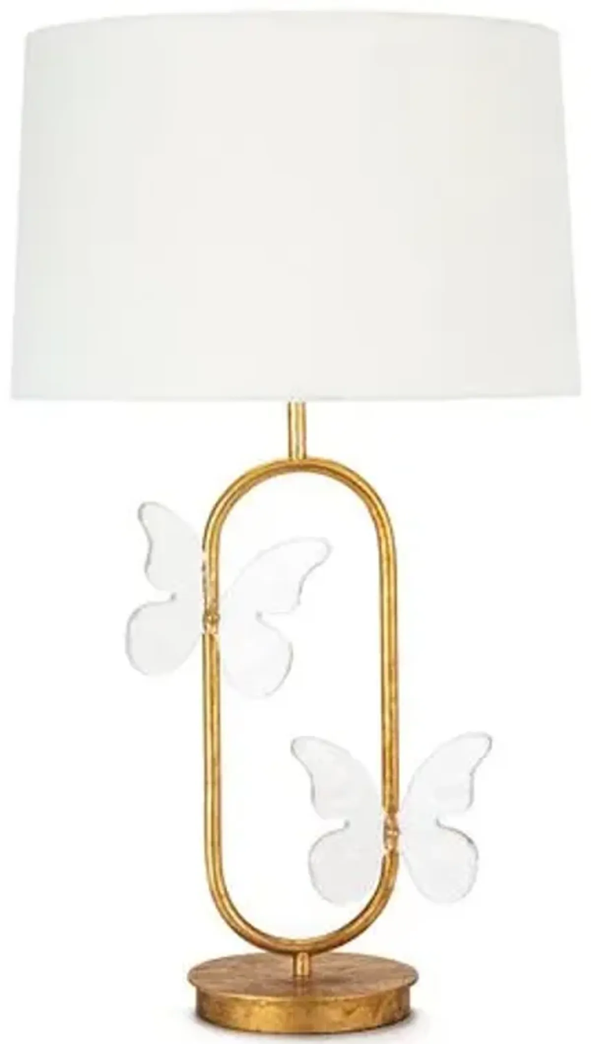 Monarch Oval Table Lamp - Gold Leaf - Regina Andrew