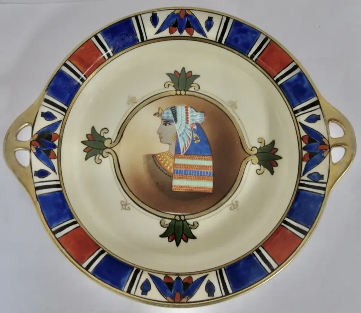 Early 1900s Egyptian Revival Bowl - The Emporium Ltd. - Blue