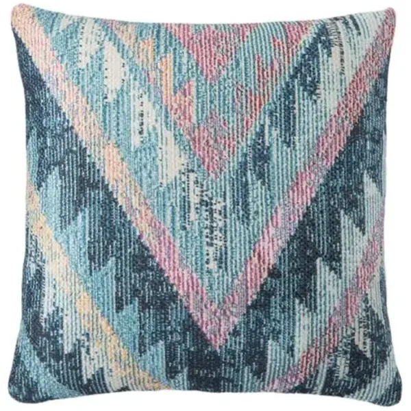 Petra 18x18 Outdoor Pillow - Blue - Nikki Chu