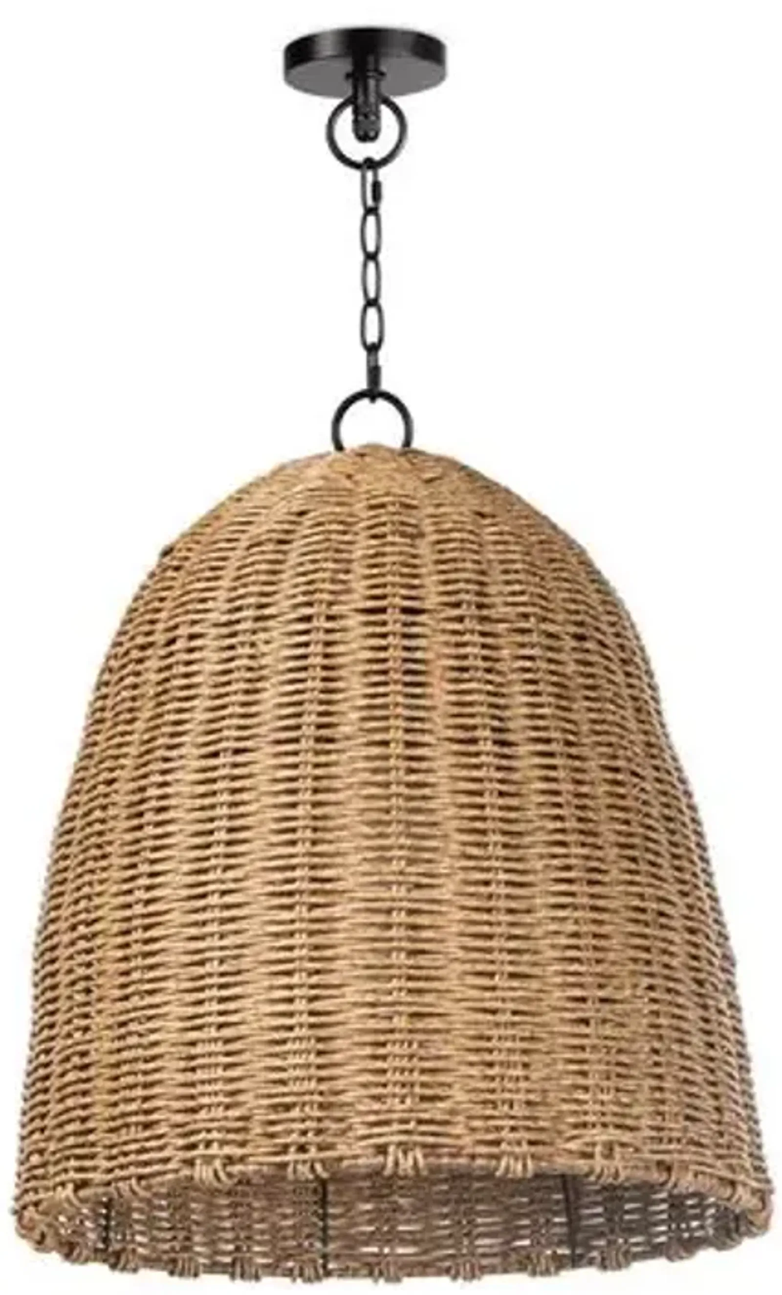 Beehive Small Outdoor Pendant - Natural - Regina Andrew - Beige