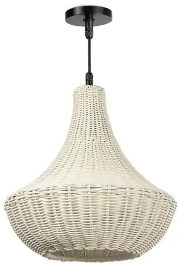 Vista Outdoor Chandelier - White - Regina Andrew