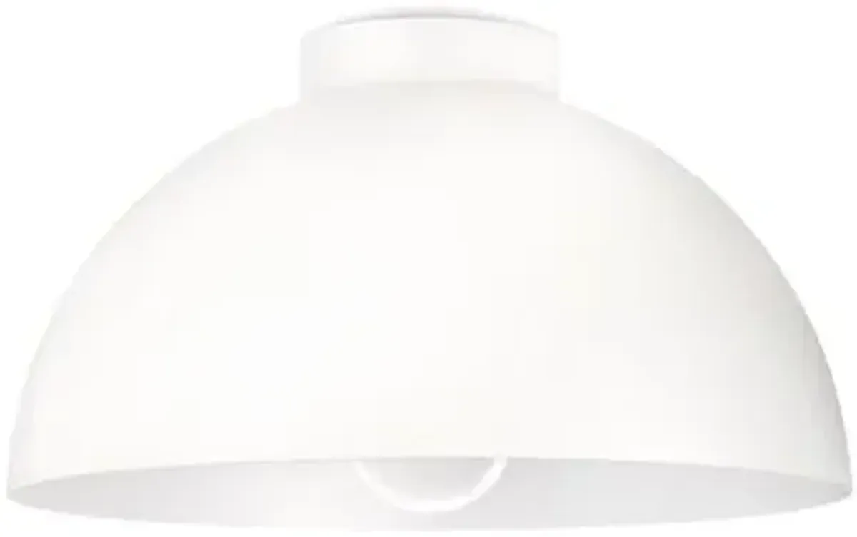 Peridot Small Outdoor Flush Mount - White - Regina Andrew