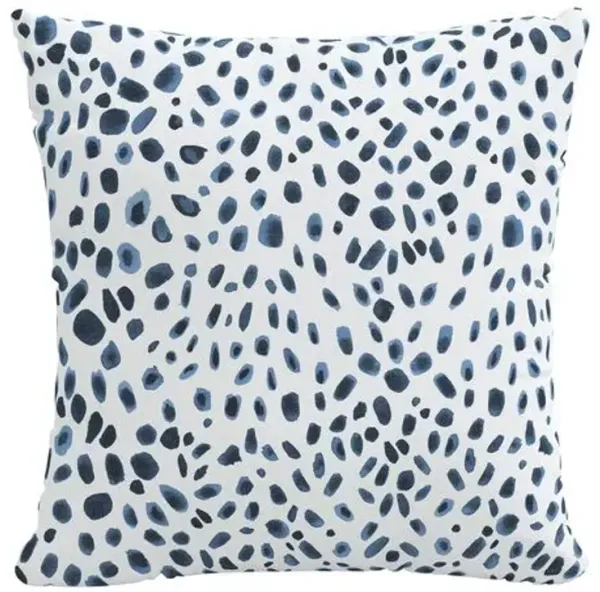 Washed Cheetah Pillow - Washed Cheetah Navy