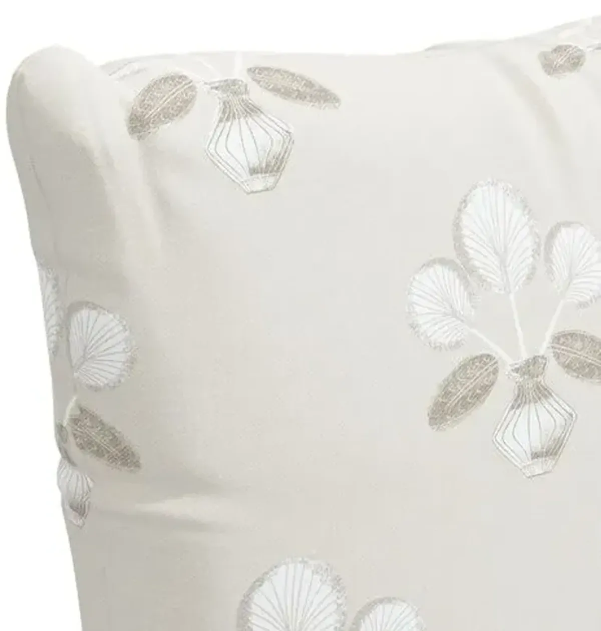 Block Vase Floral Pillow - Handcrafted