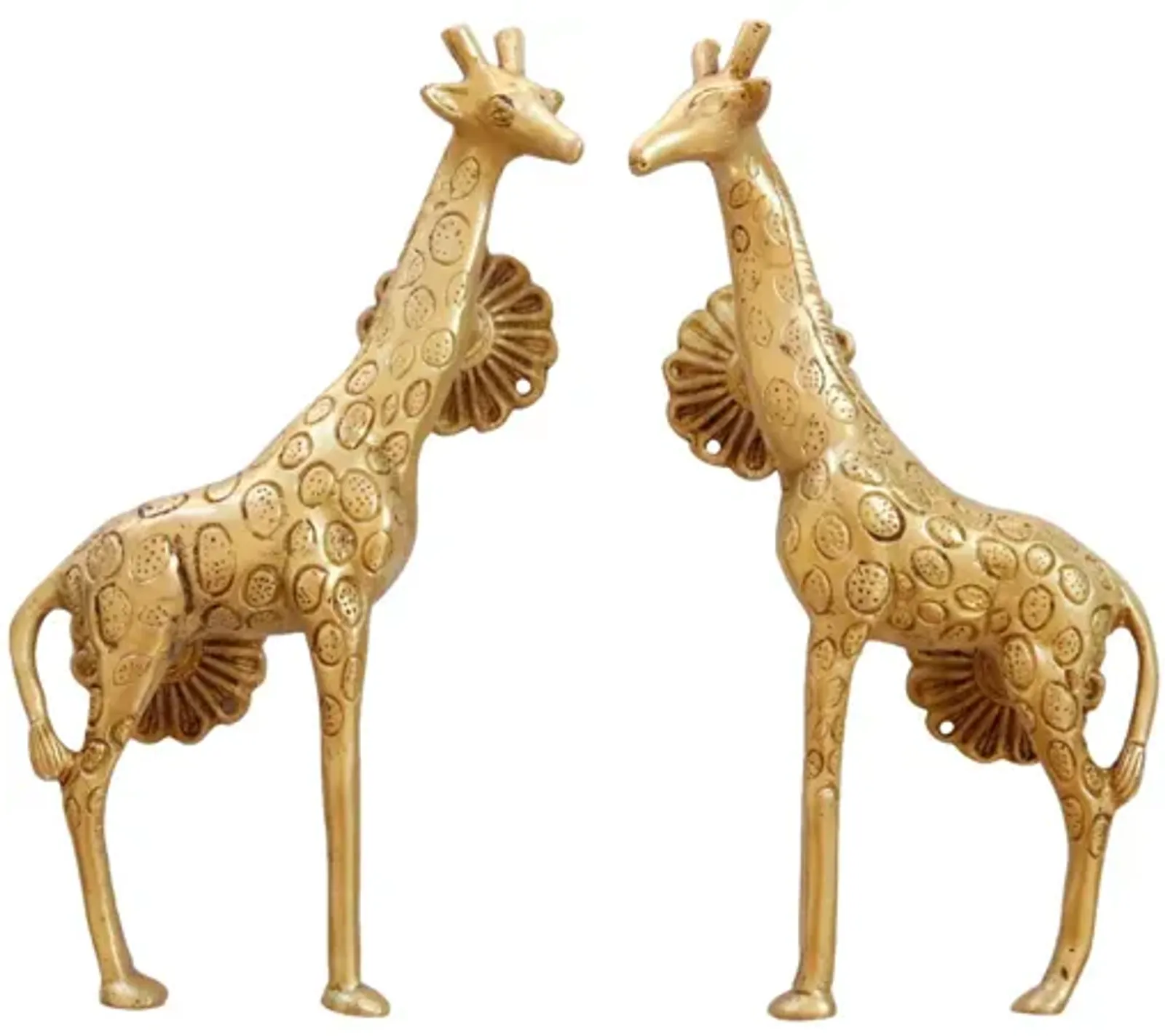 Gold Brass Giraffe Door Handles - Set of 2 - Interesting Things