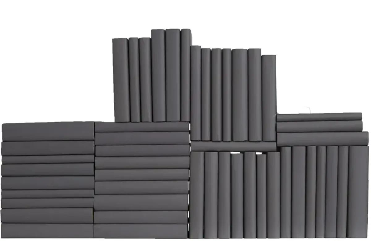 Set of 50 Decorative Book Wall, Slate