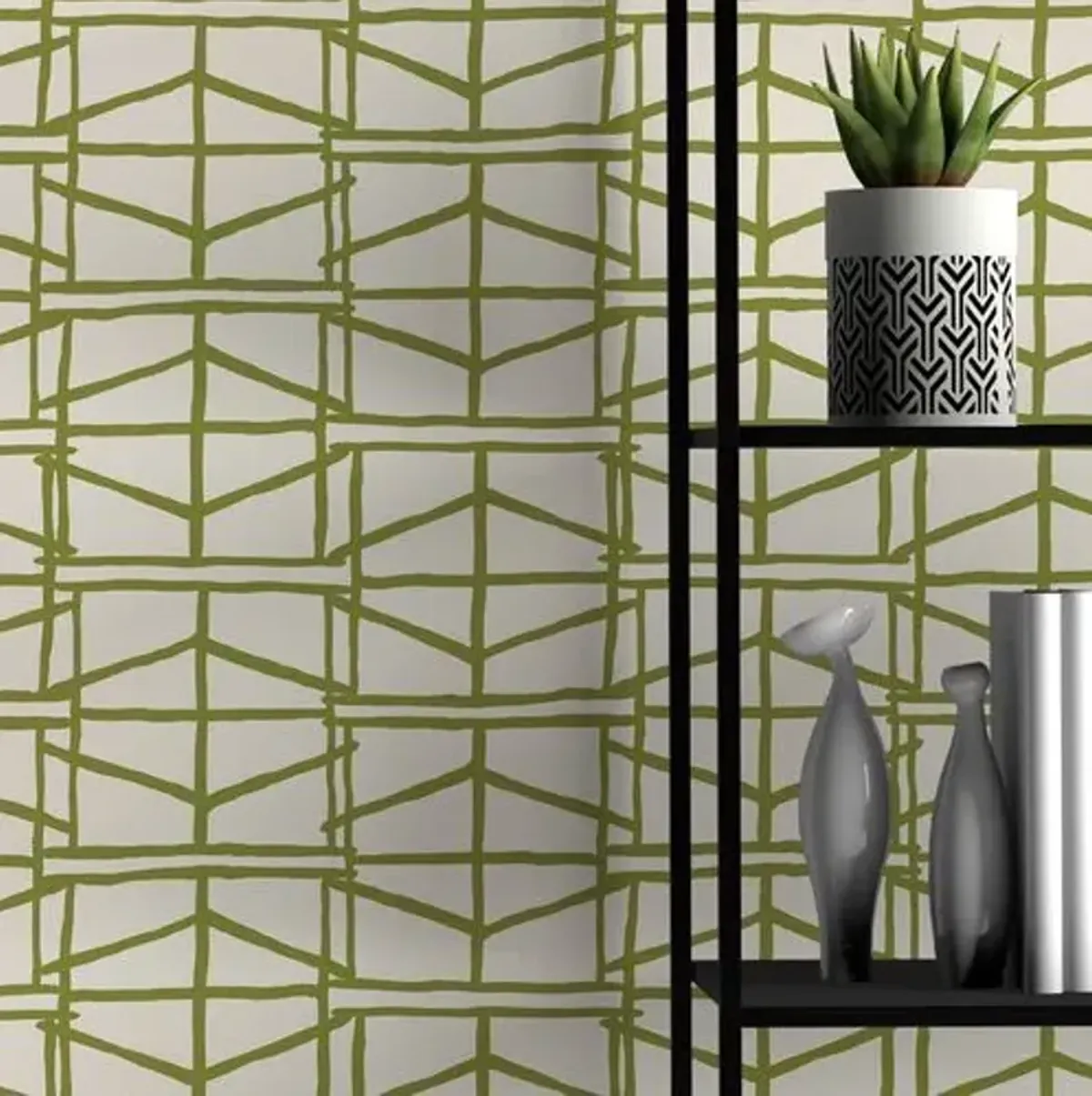 Abacus Susan Hable Wallpaper - Napa - Soicher Marin - Green