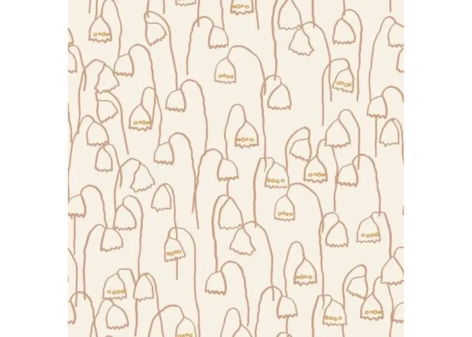 Baby Bells Susan Hable Wallpaper - Sunset - Soicher Marin - Brown