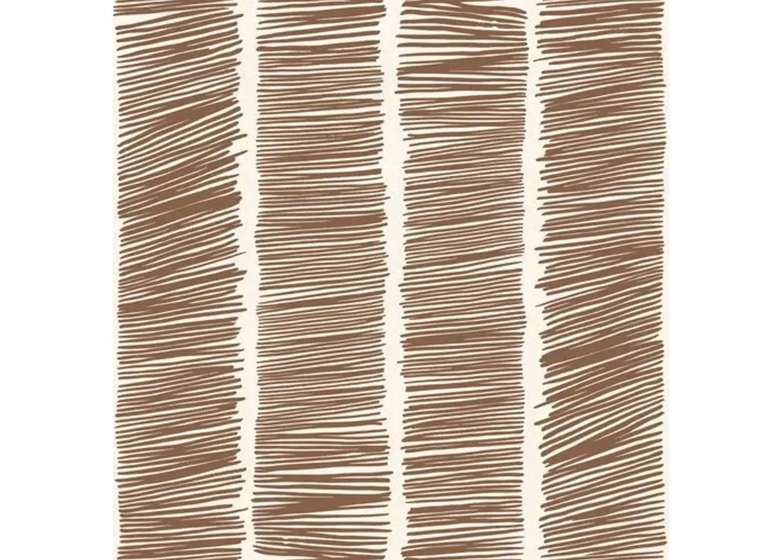 Hash Marks Susan Hable Wallpaper - Chocolate - Soicher Marin - Brown