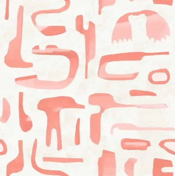 Susan Hable - Canvas Wallpaper - Malibu - Soicher Marin - Pink