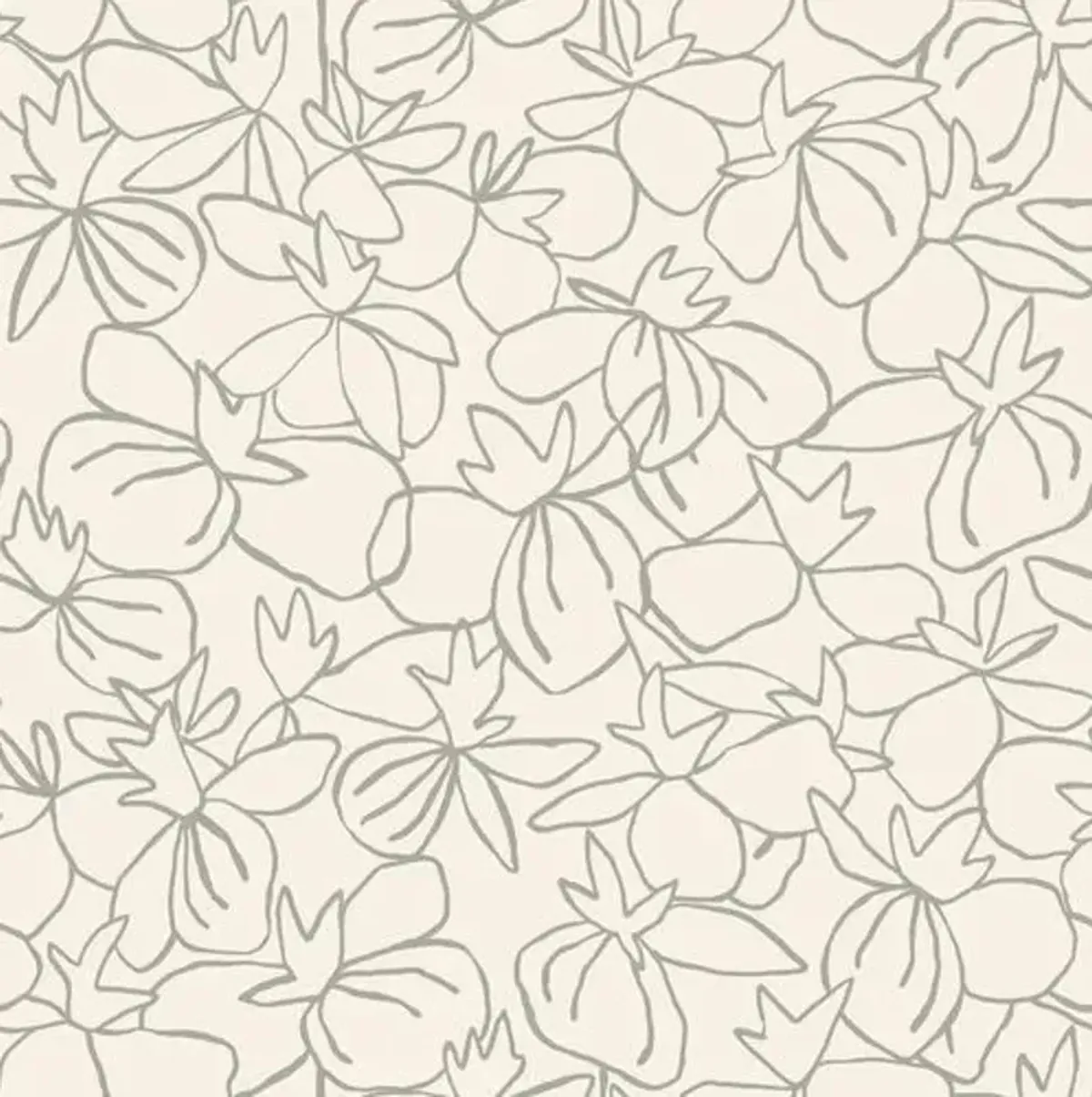 Flowers Susan Hable Wallpaper - After Hours - Soicher Marin - Green