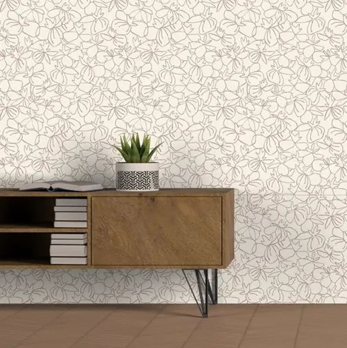 Susan Hable - Flowers Wallpaper - Tuscany - Soicher Marin