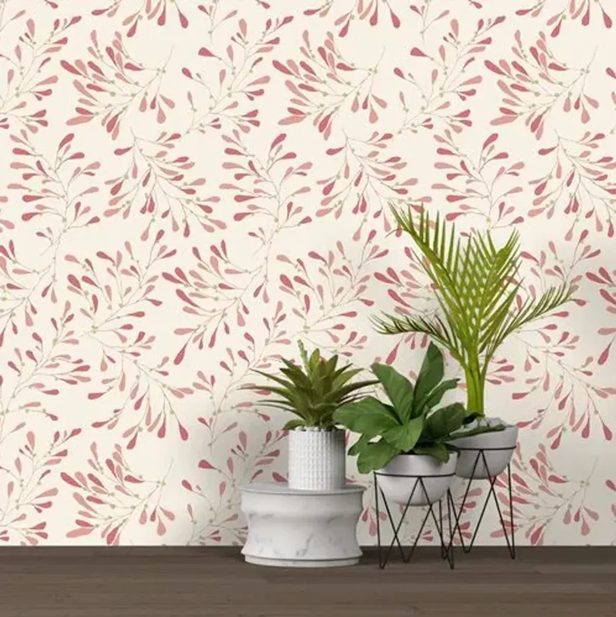 Branch Susan Hable Wallpaper - Malibu - Soicher Marin - Pink