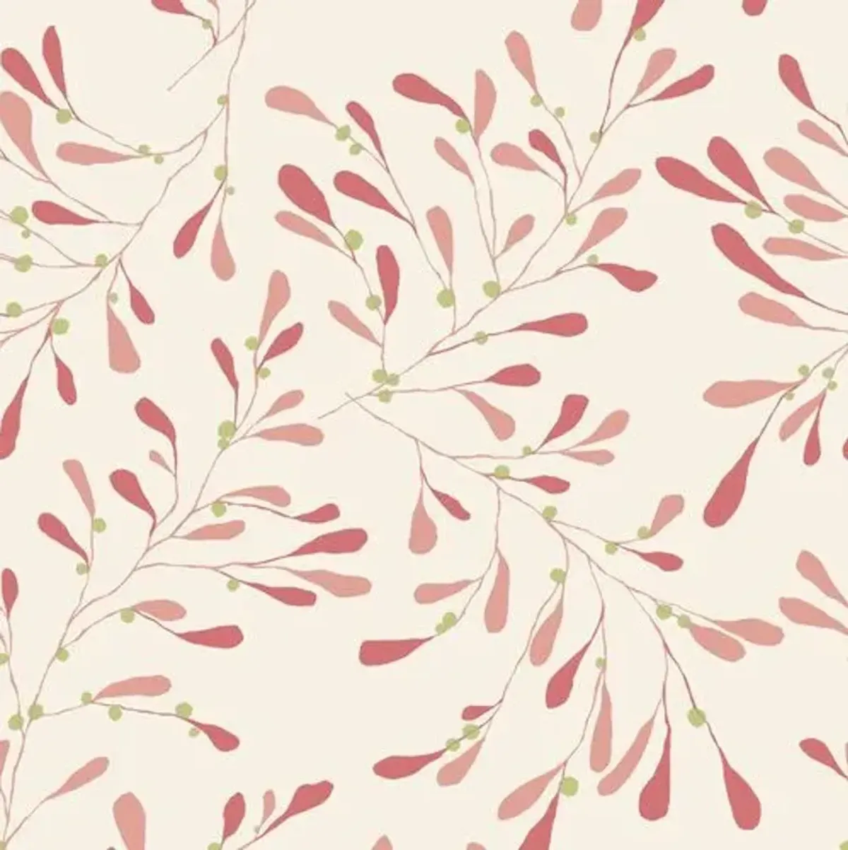 Branch Susan Hable Wallpaper - Malibu - Soicher Marin - Pink