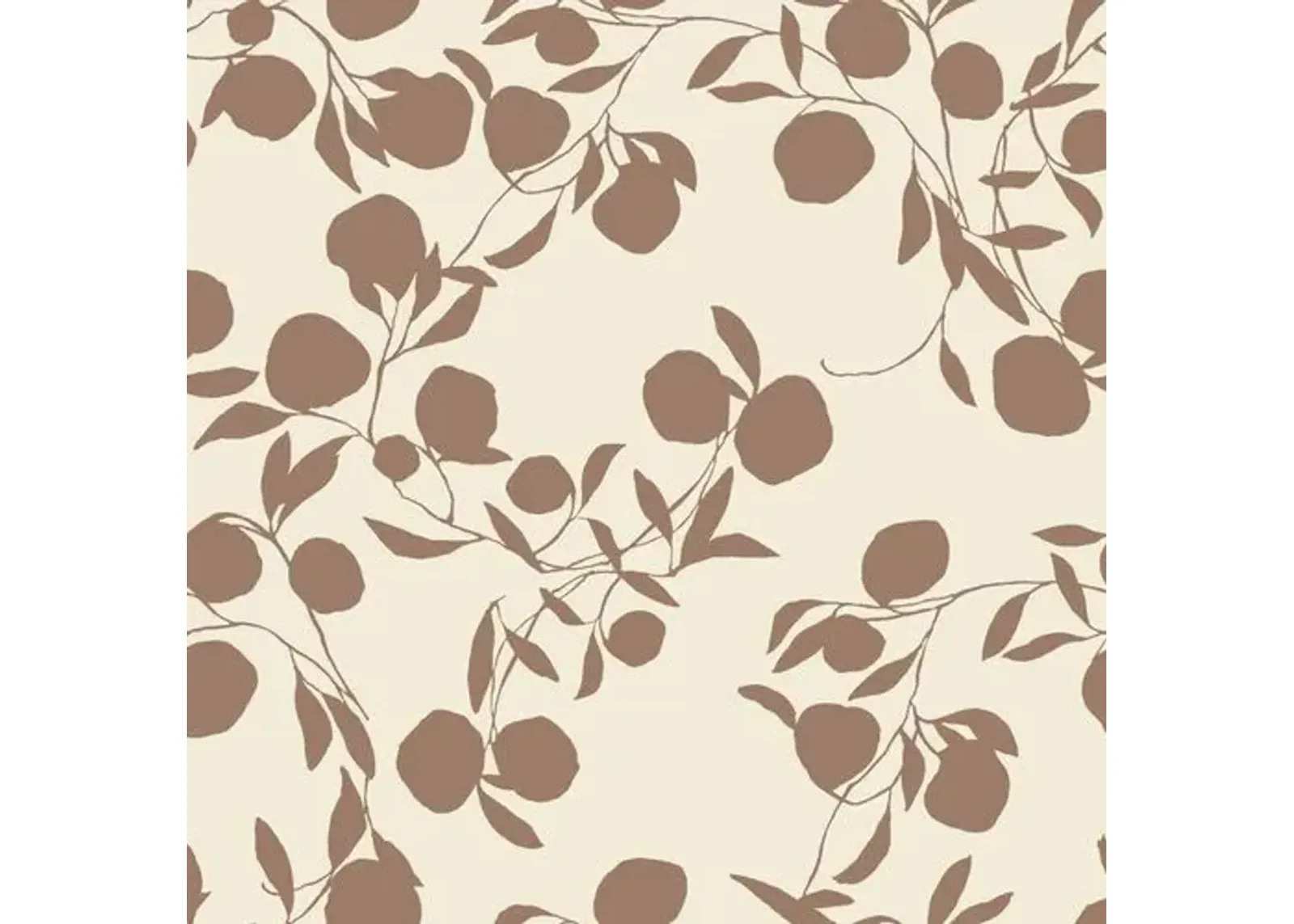 Pomegranate Susan Hable Wallpaper - Chocolate - Soicher Marin - Brown