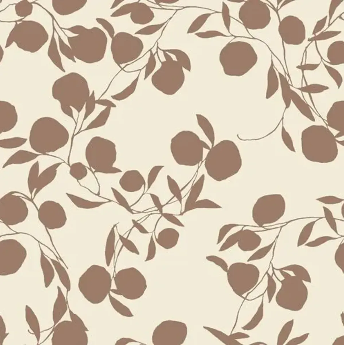 Pomegranate Susan Hable Wallpaper - Chocolate - Soicher Marin - Brown