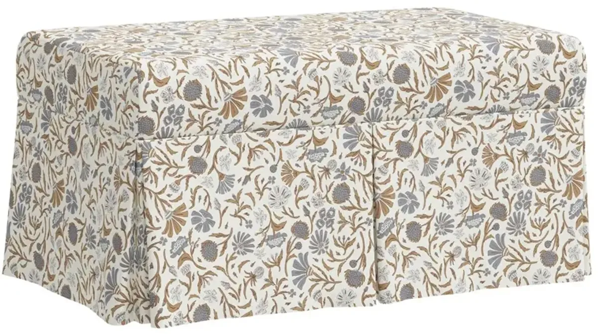 Hayworth Storage Bench, Vine Botanical