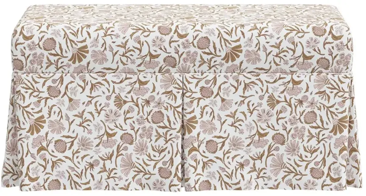 Hayworth Storage Bench, Vine Botanical