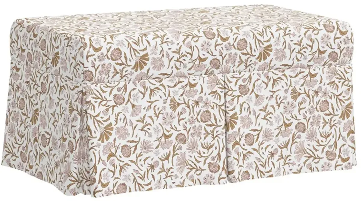 Hayworth Storage Bench, Vine Botanical
