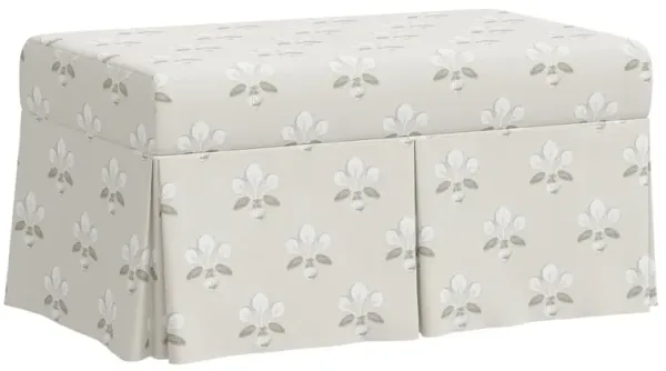 Hayworth Storage Bench, Block Vase Floral