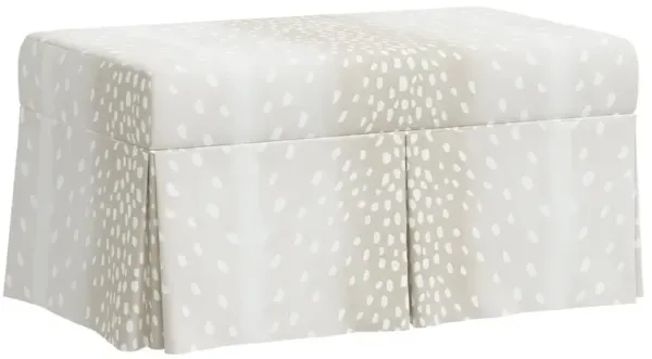 Hayworth Storage Bench, Fawn Stripe