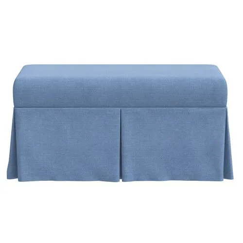 Hayworth Storage Bench - Denim - Blue