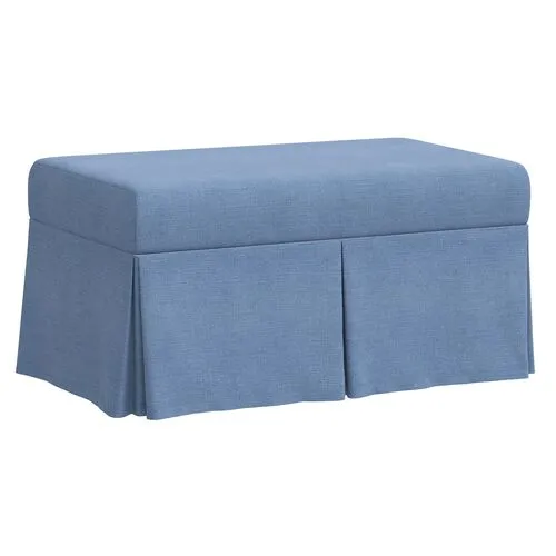 Hayworth Storage Bench - Denim - Blue