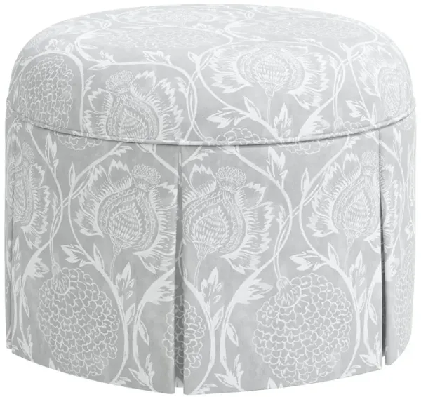 Liza Skirted Ottoman, Ranjit Floral