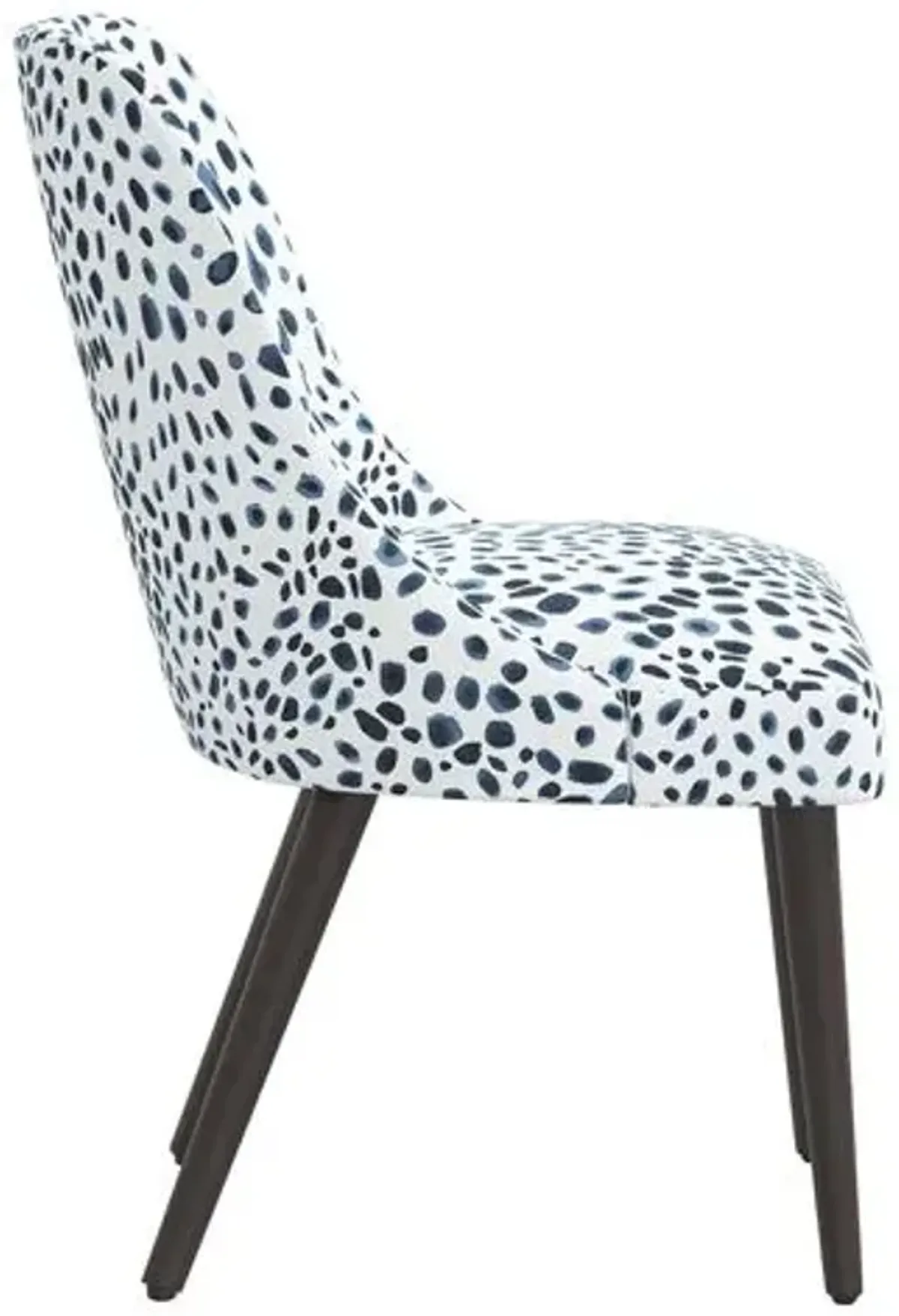 Barron Side Chair - Cheetah Navy - Blue