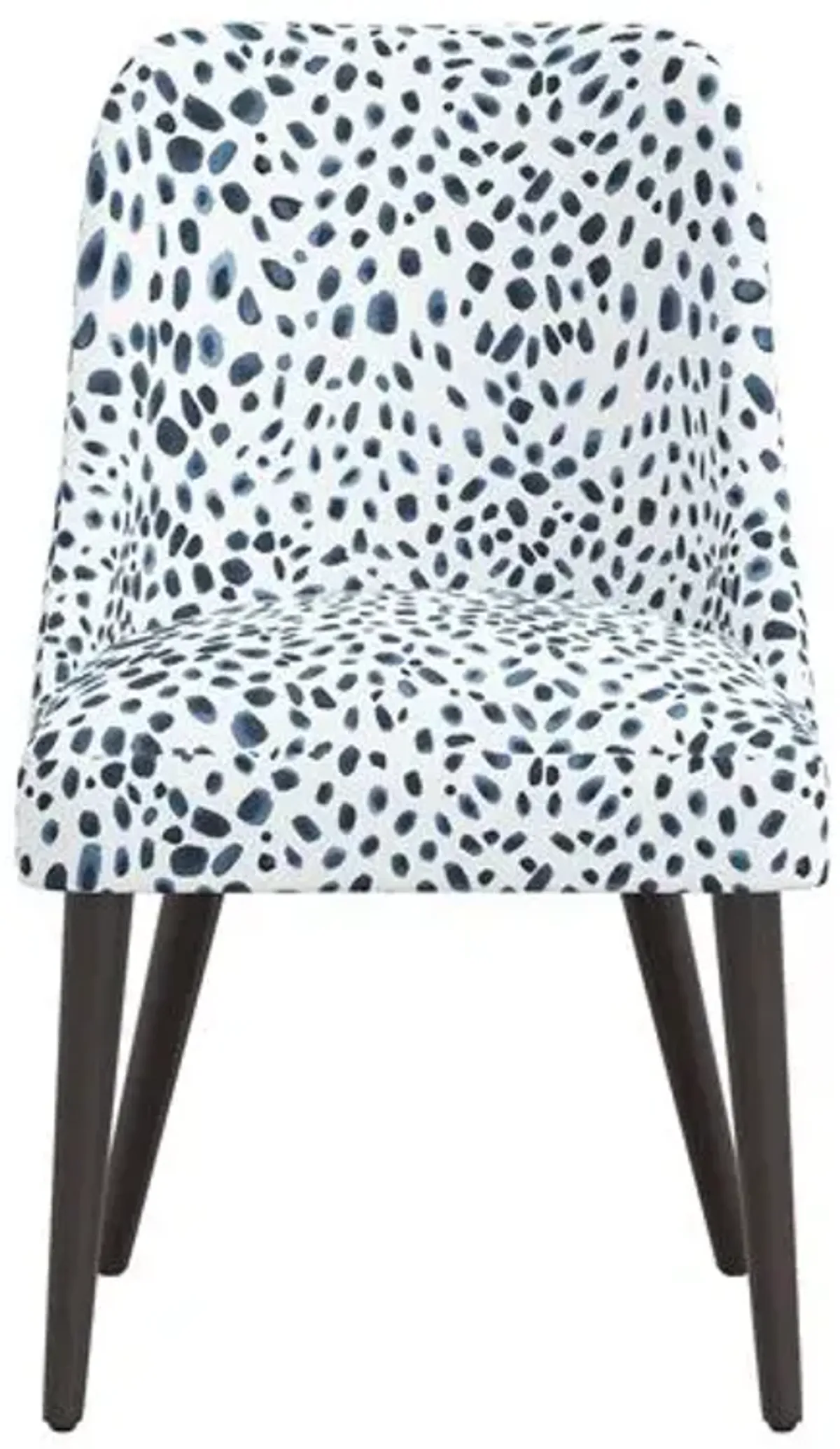 Barron Side Chair - Cheetah Navy - Blue