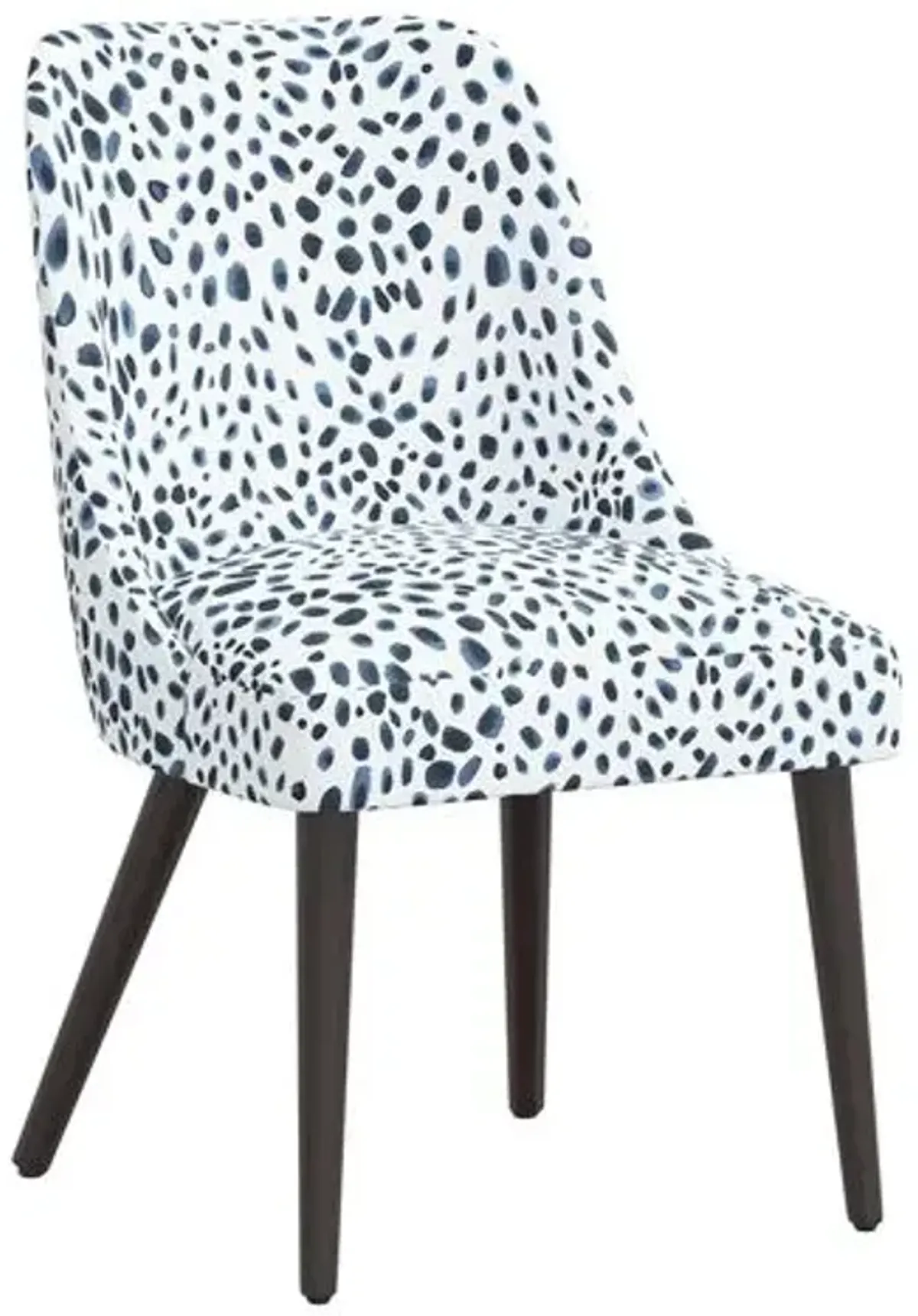 Barron Side Chair - Cheetah Navy - Blue