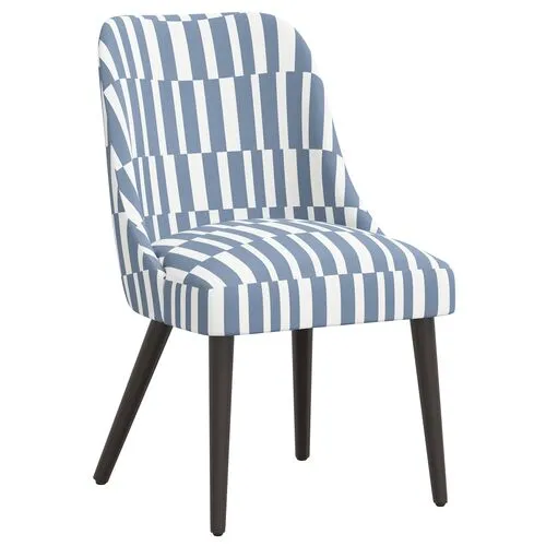 Barron Side Chair - Jump Stripe - Blue