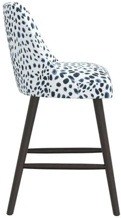 Barron Counter Stool - Cheetah Navy