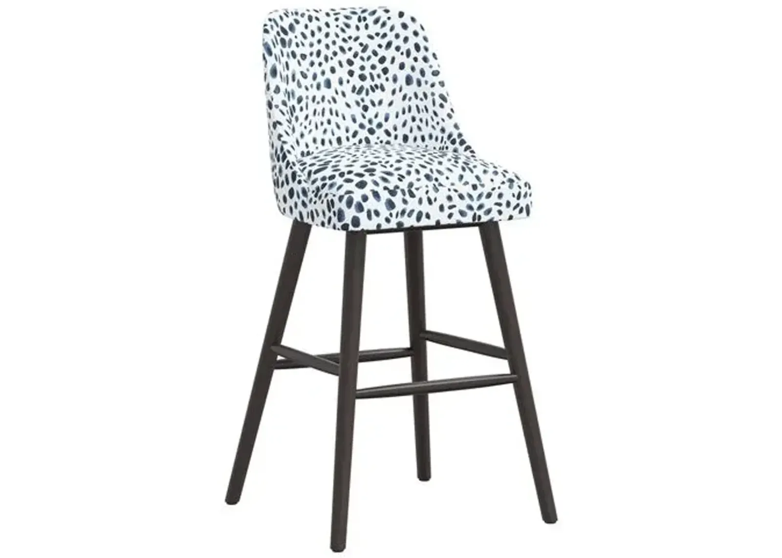 Barron Barstool - Cheetah Navy - Blue