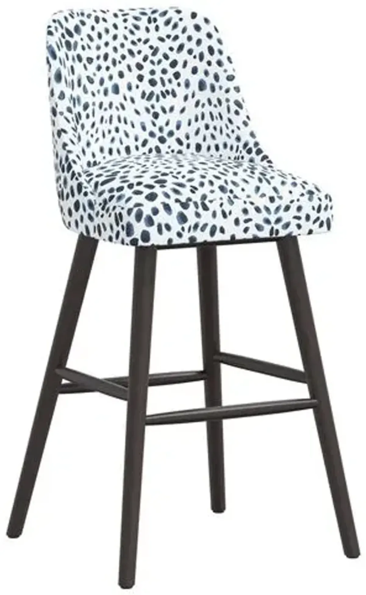 Barron Barstool - Cheetah Navy - Blue