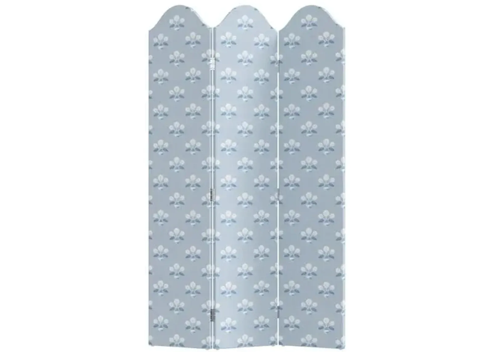 Charlotte Room Screen - Block Vase Floral - Blue