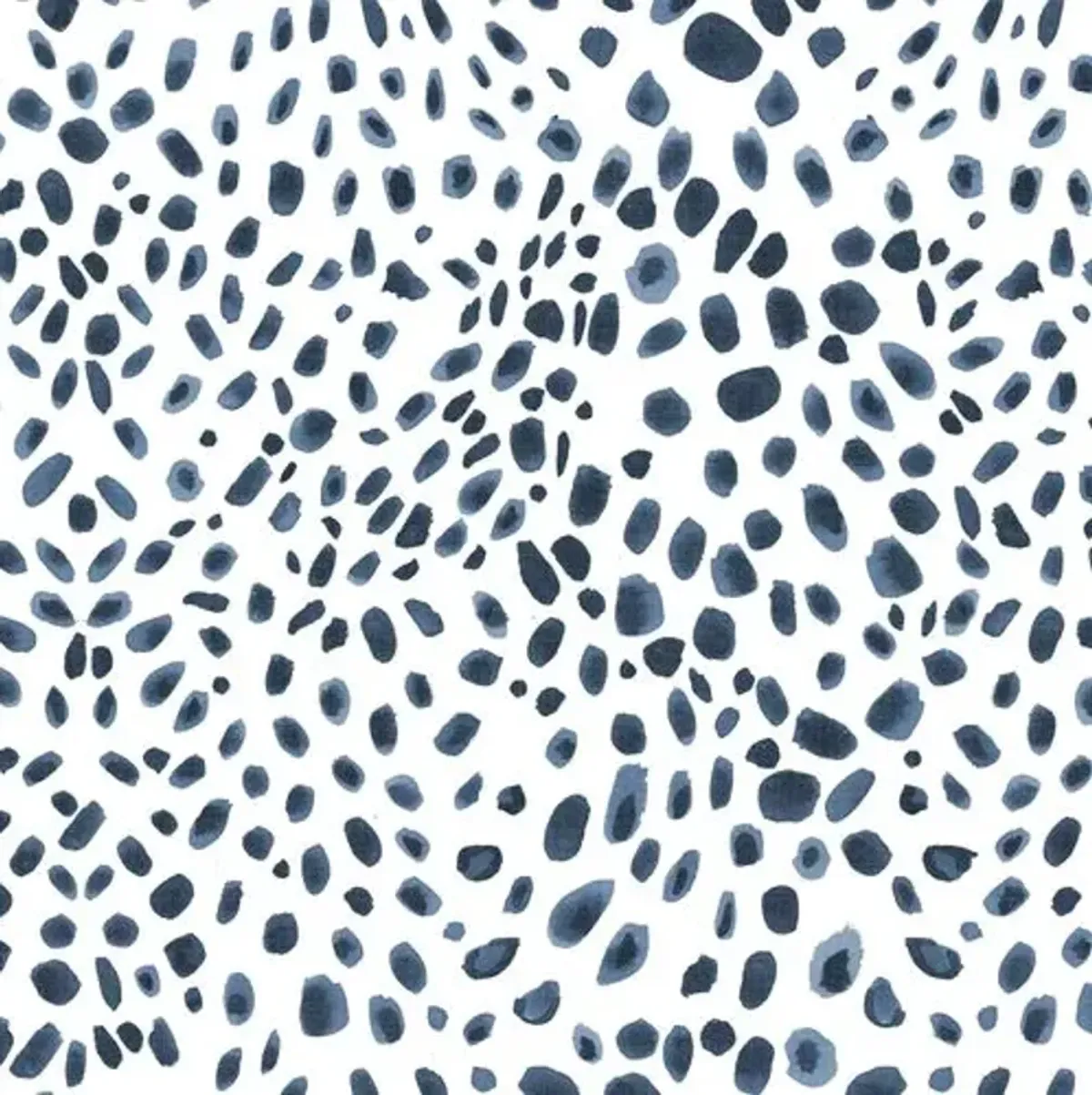 Charlotte Room Screen - Cheetah Navy - Blue