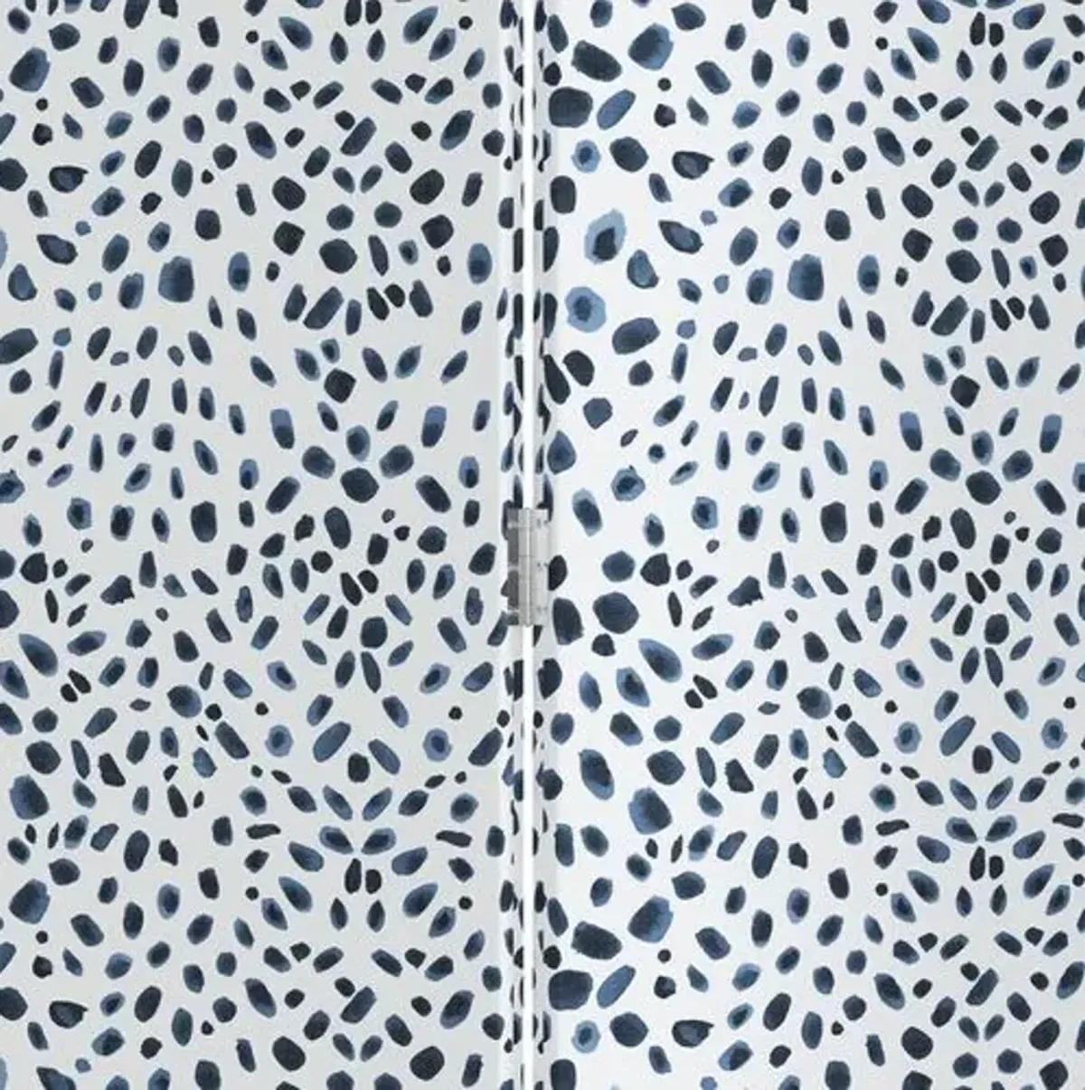 Charlotte Room Screen - Cheetah Navy - Blue