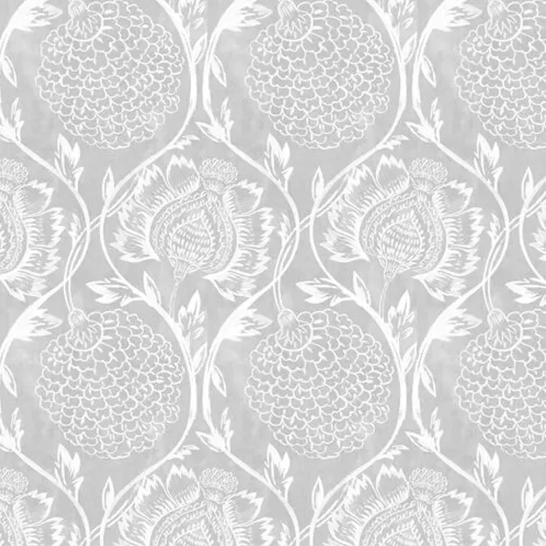 Charlotte Room Screen - Ranjit Floral - Gray