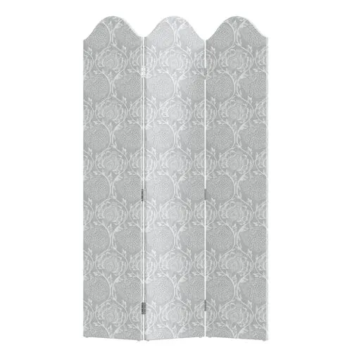 Charlotte Room Screen - Ranjit Floral - Gray