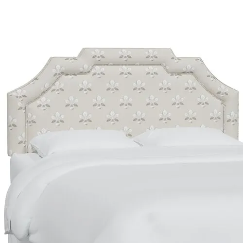 Lola Headboard - Block Vase Floral - Beige