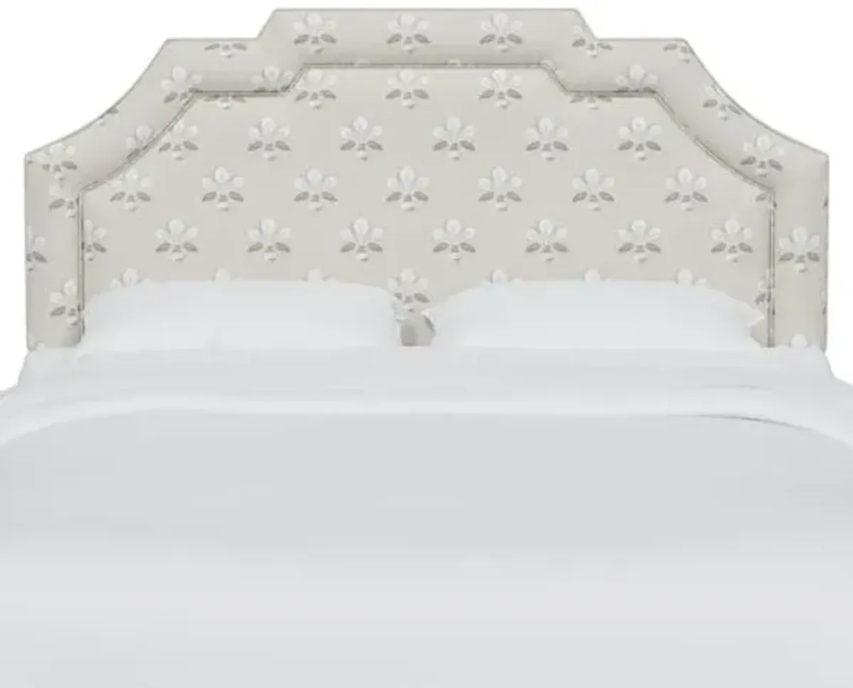 Lola Headboard - Block Vase Floral - Beige