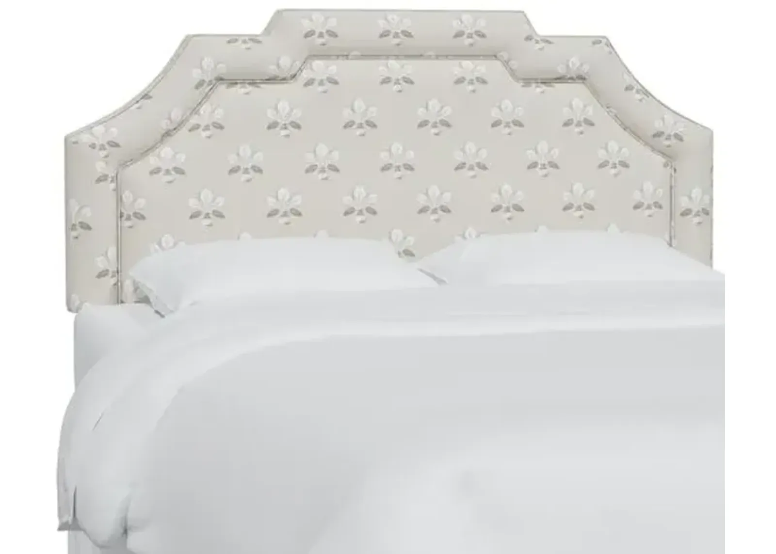 Lola Headboard - Block Vase Floral - Beige