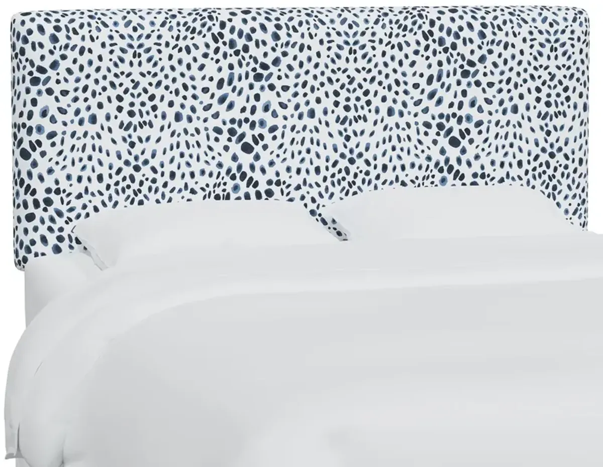 Novak Headboard, Cheetah Navy
